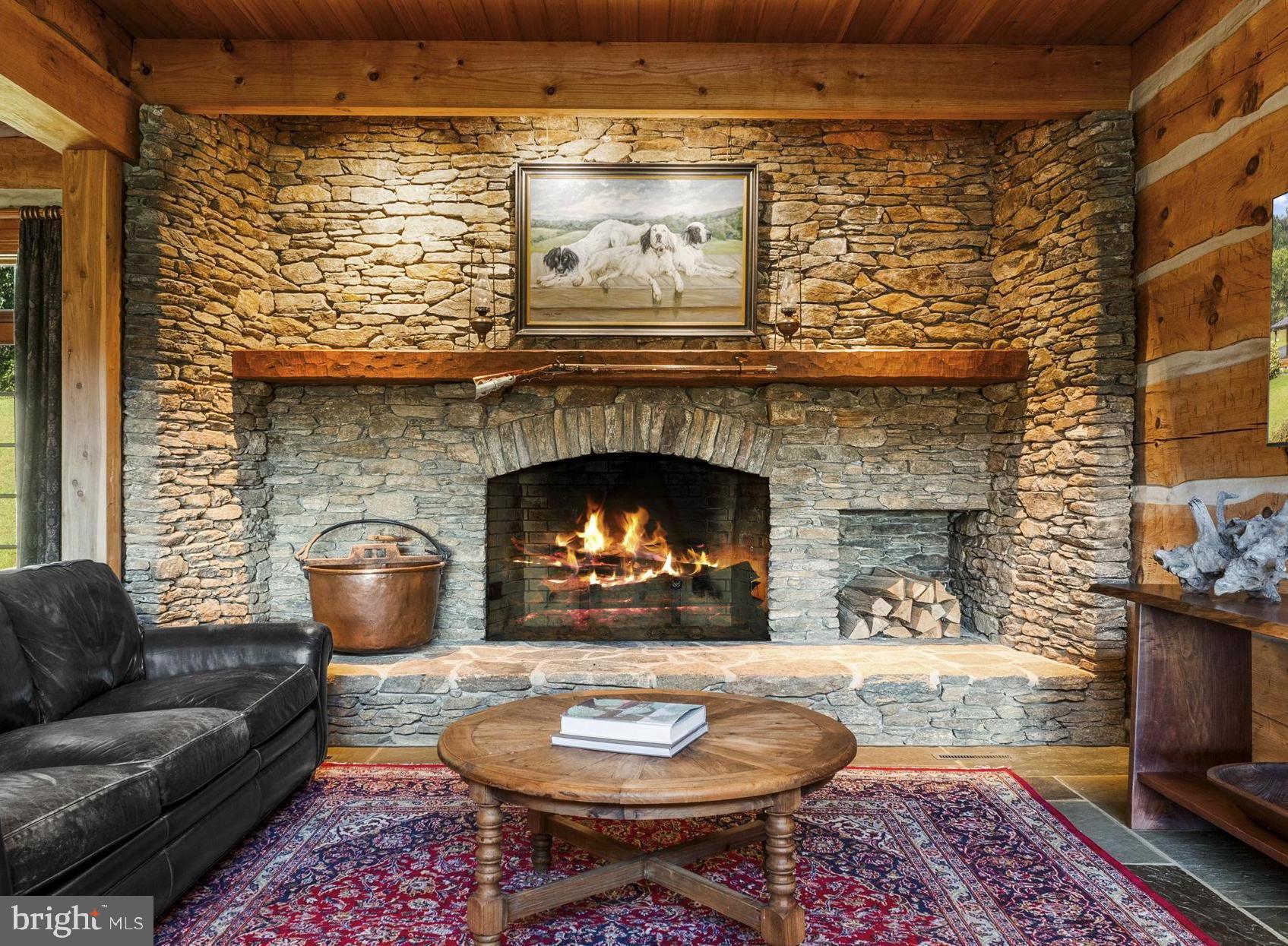 156 Bear Wallow Road Huntly, VA 22640 - Photo 11 of 68 a living room with furniture and a fireplace
