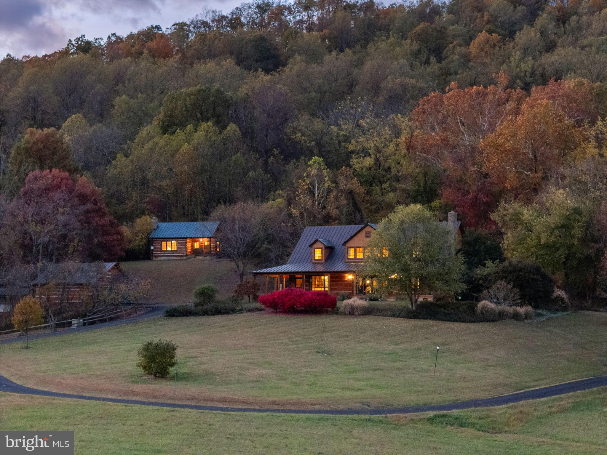 156 Bear Wallow Road Huntly, VA 22640 - Photo 61 of 68 an aerial view of a house with a yard