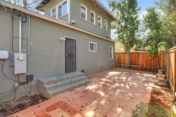 a backyard of a house