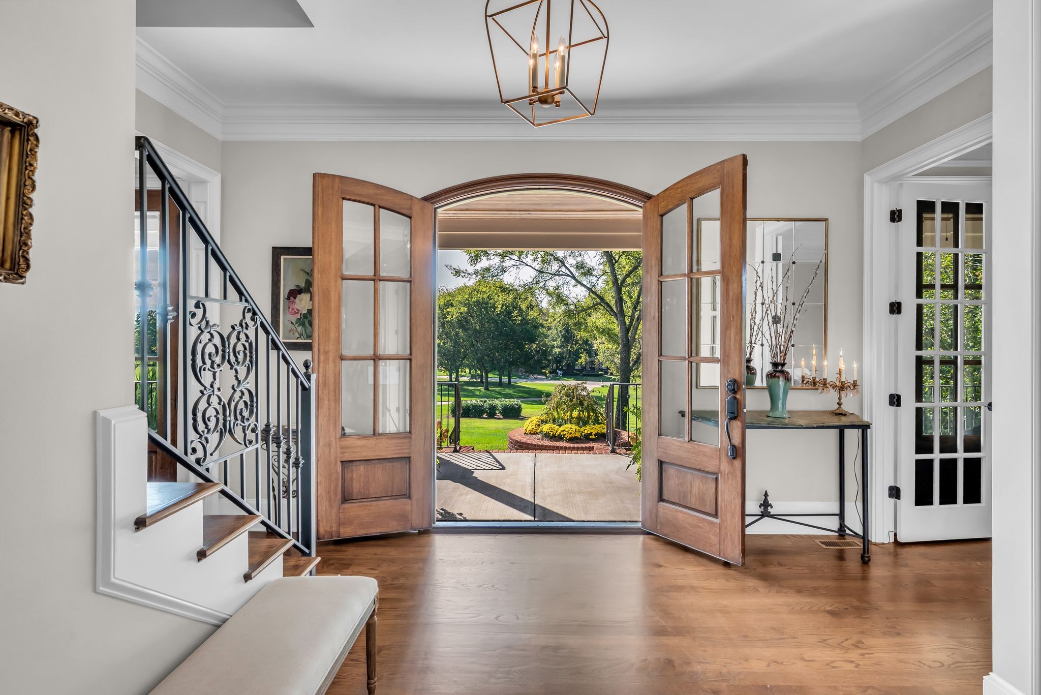 2449 Durham Manor Drive Franklin, TN 37064 - Photo 12 of 88 a view of an entryway with wooden floor and door