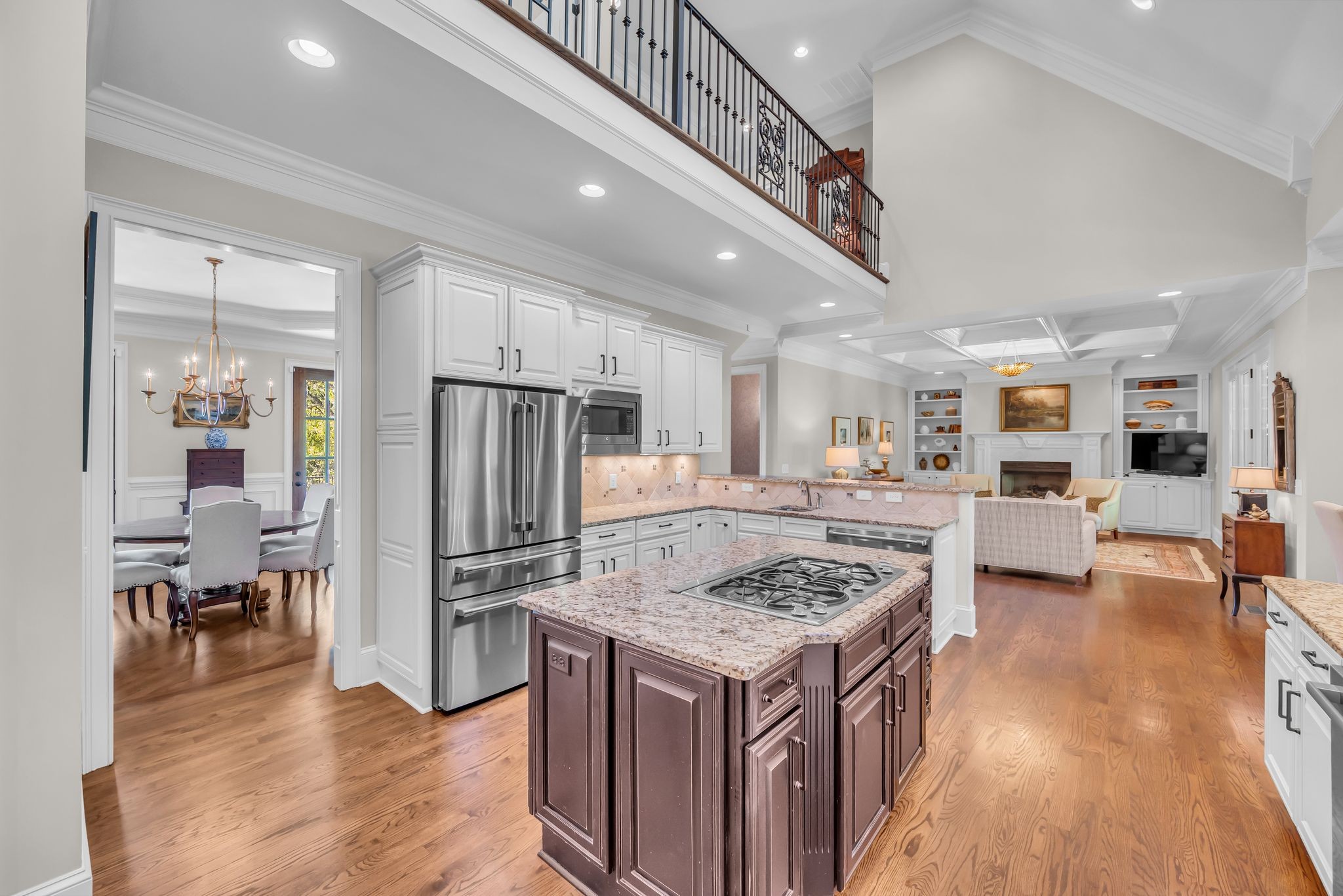 2449 Durham Manor Drive Franklin, TN 37064 - Photo 28 of 88 a kitchen with stainless steel appliances granite countertop lots of counter top space and furniture