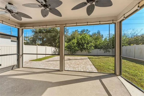 a view of a indoor deck