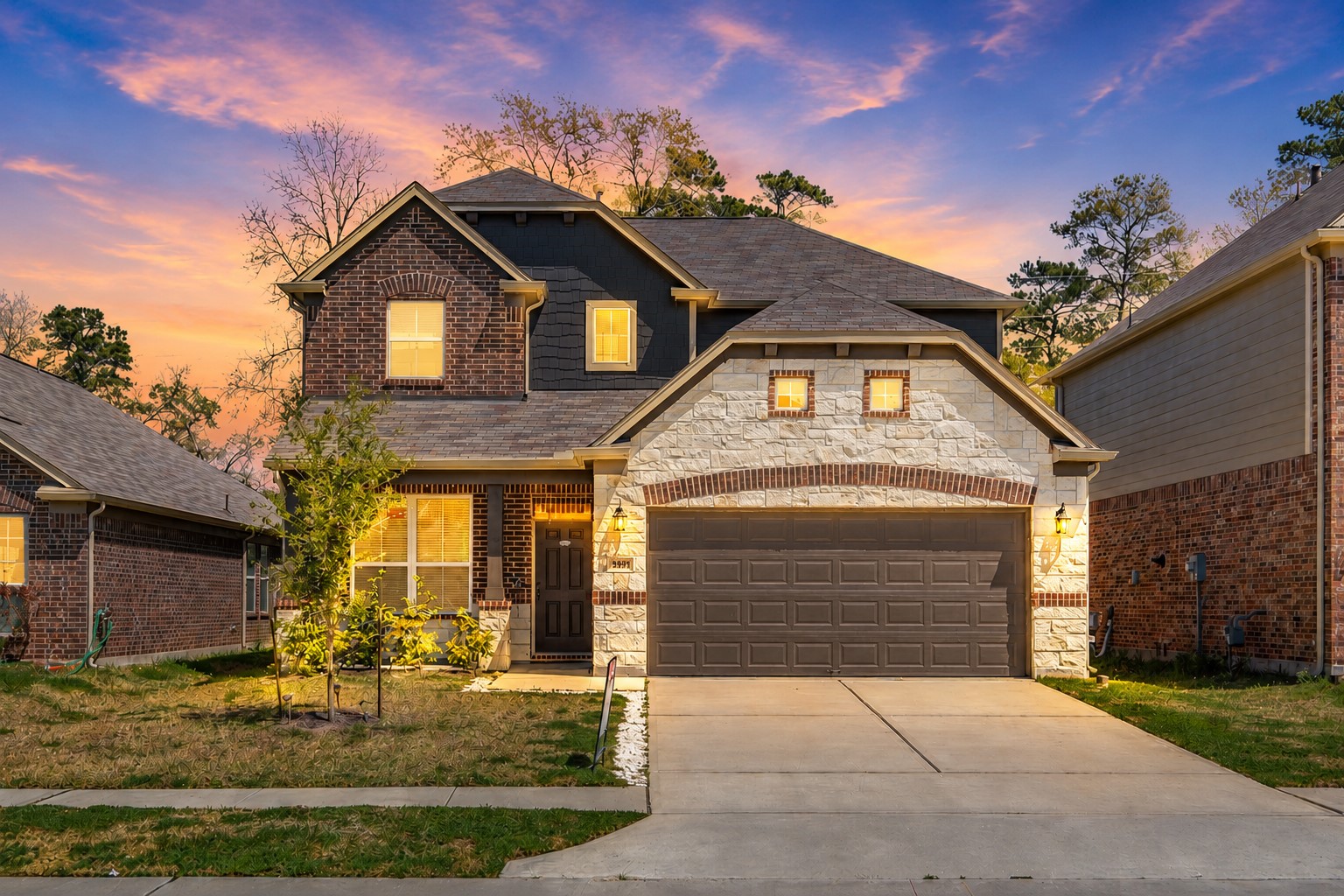 2293 Garden Square Path Spring, TX 77386 - Photo 1 of 32 a front view of a house with garden