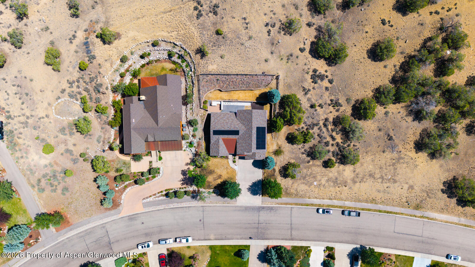 316 Faas Ranch Road New Castle, CO 81647 - Photo 49 of 50 an aerial view of a house with a yard and large trees