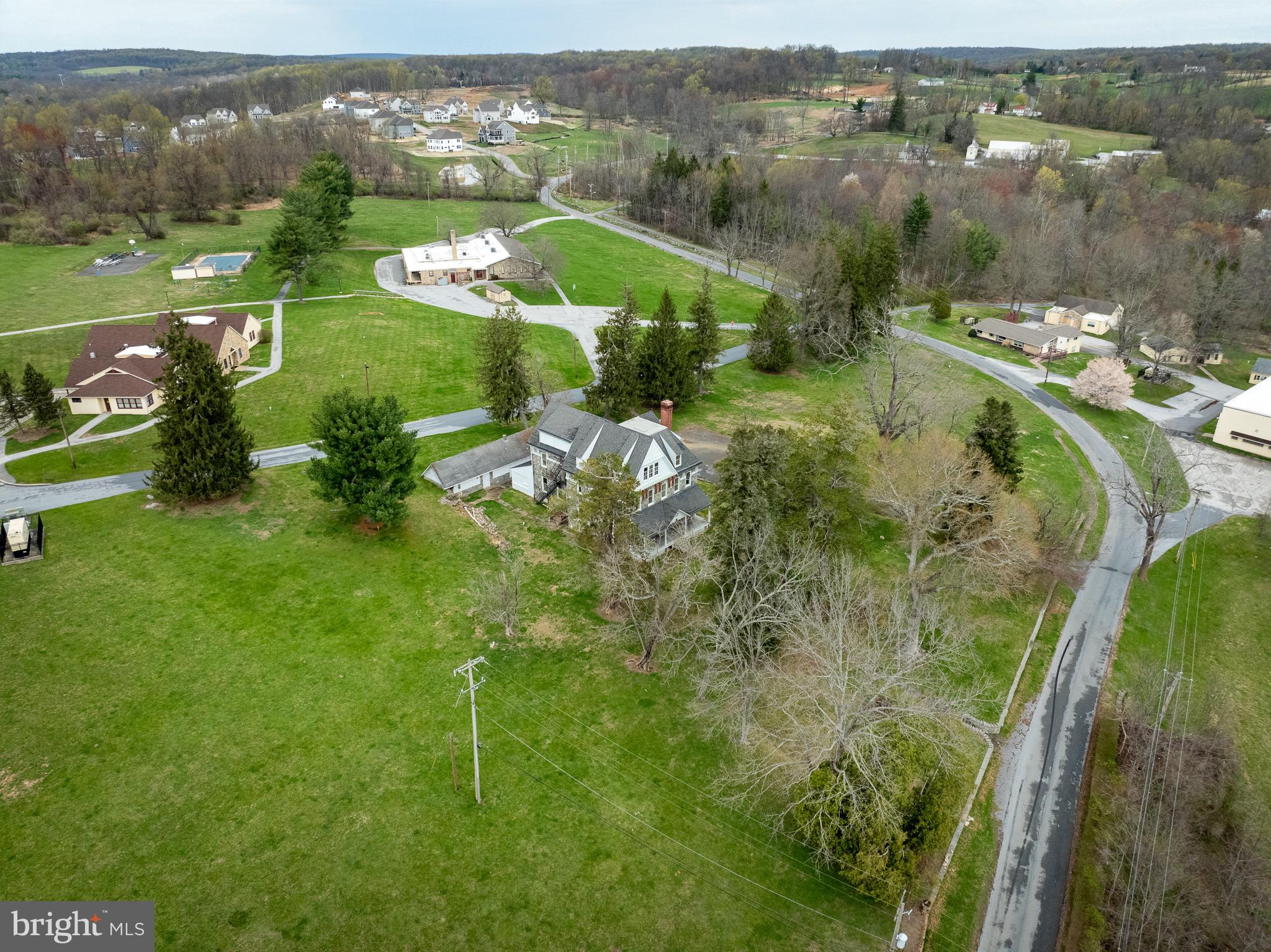 0 Devereux Road Glenmoore, PA 19343 - Photo 33 of 33 an aerial view of residential houses with outdoor space and trees