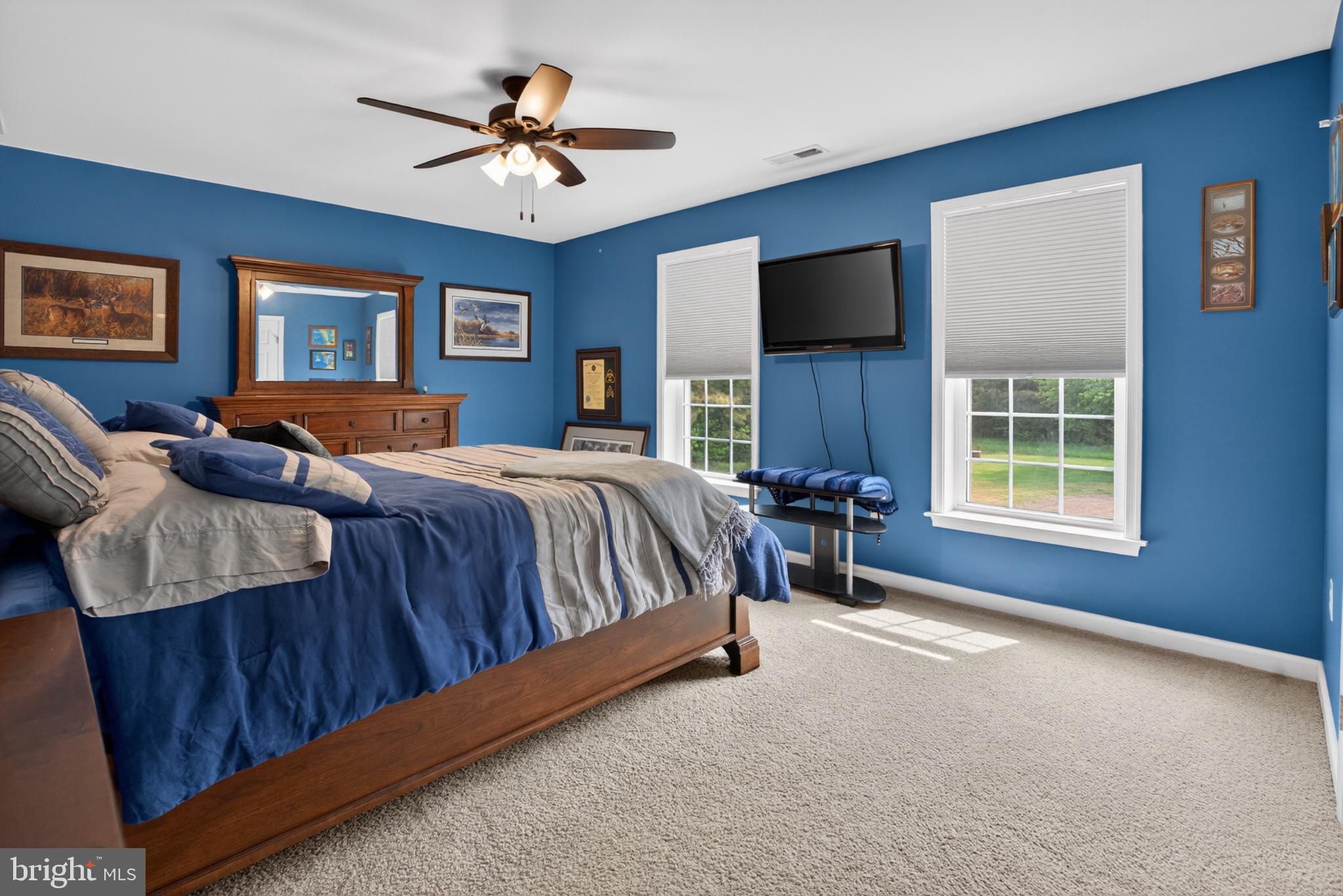 2435 Payne Road Pocomoke City, MD 21851 - Photo 49 of 75 Serene blue-hued bedroom retreat.