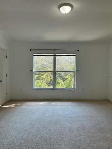 a view of backyard with green space