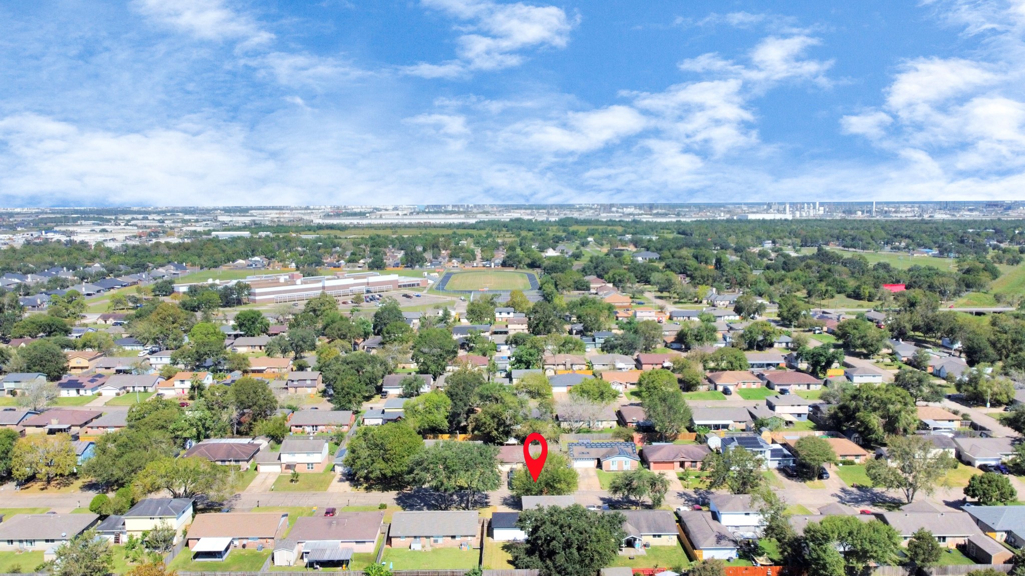 9912 Cardinal Street La Porte, TX 77571 - Photo 30 of 34 an aerial view of a city