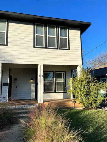 a front view of a house