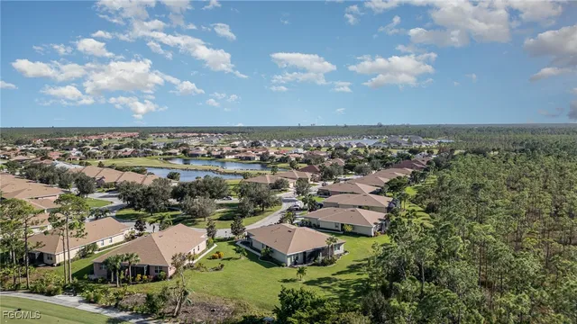 a view of a large building with an outdoor space