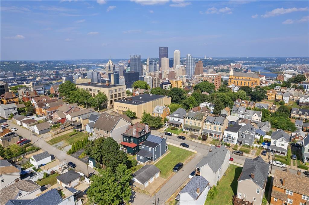 144 Bigham Street Pittsburgh, PA 15211 - Photo 42 of 45 an aerial view of a city with lots of residential buildings