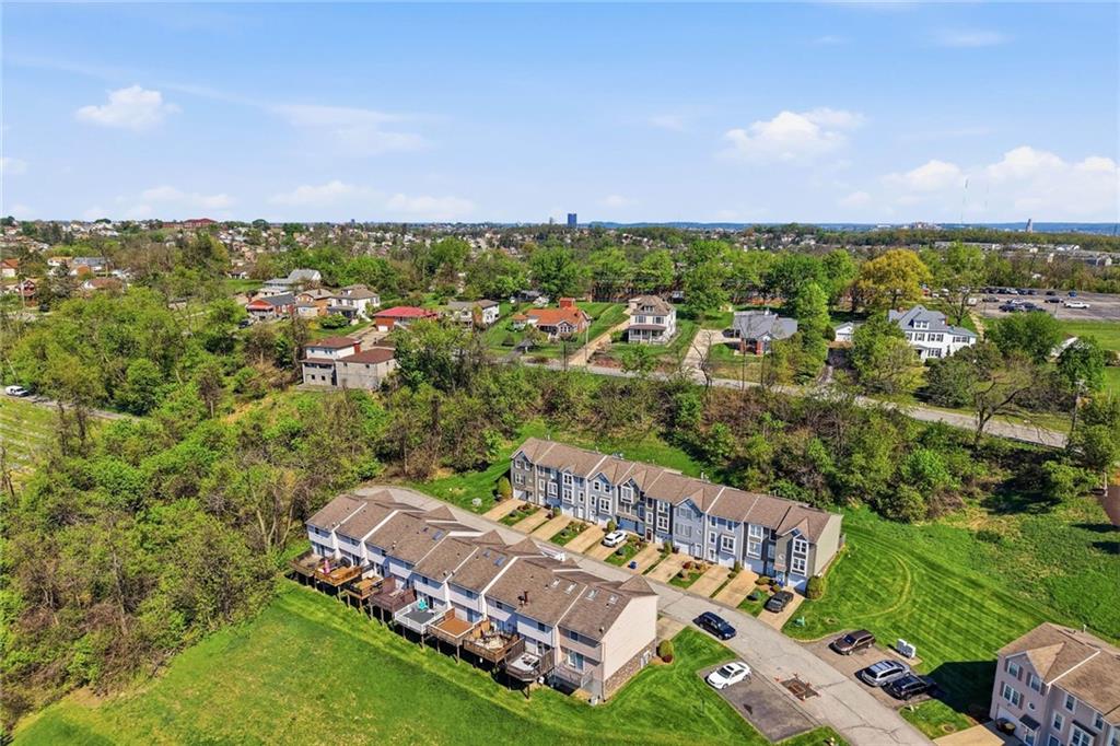 307 Hamlet Court Pittsburgh, PA 15227 - Photo 42 of 43 an aerial view of a house with a garden
