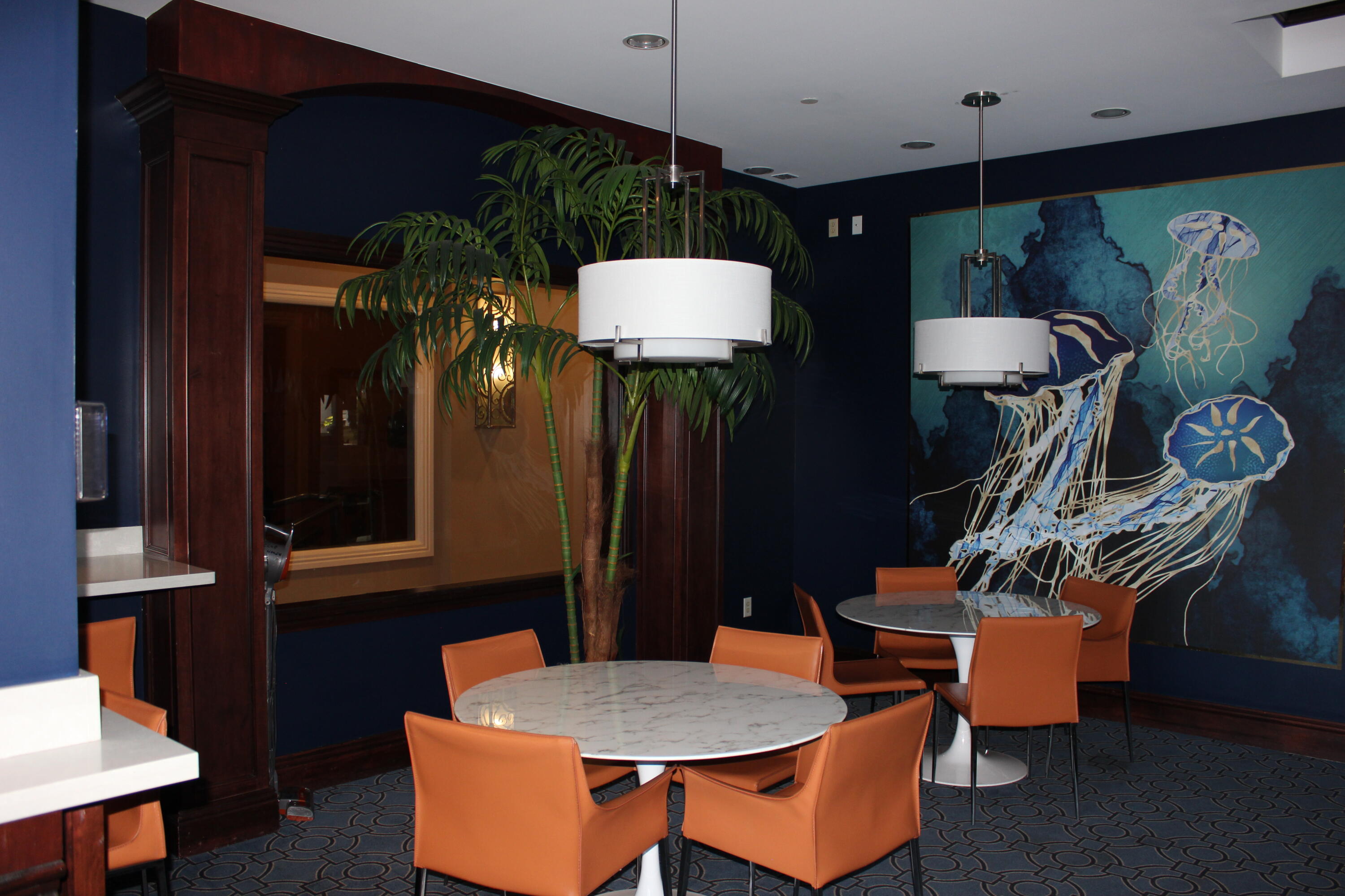 3302 Tuscany Way Boynton Beach, FL 33435 - Photo 62 of 62 a view of a dining room with furniture and chandelier