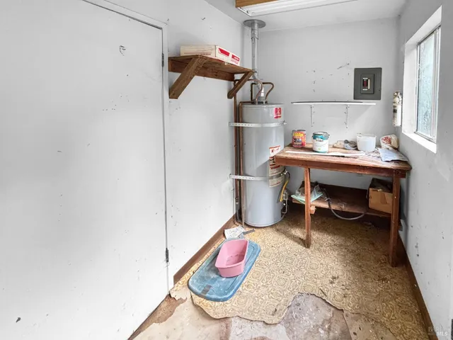 a living room with furniture and a couch