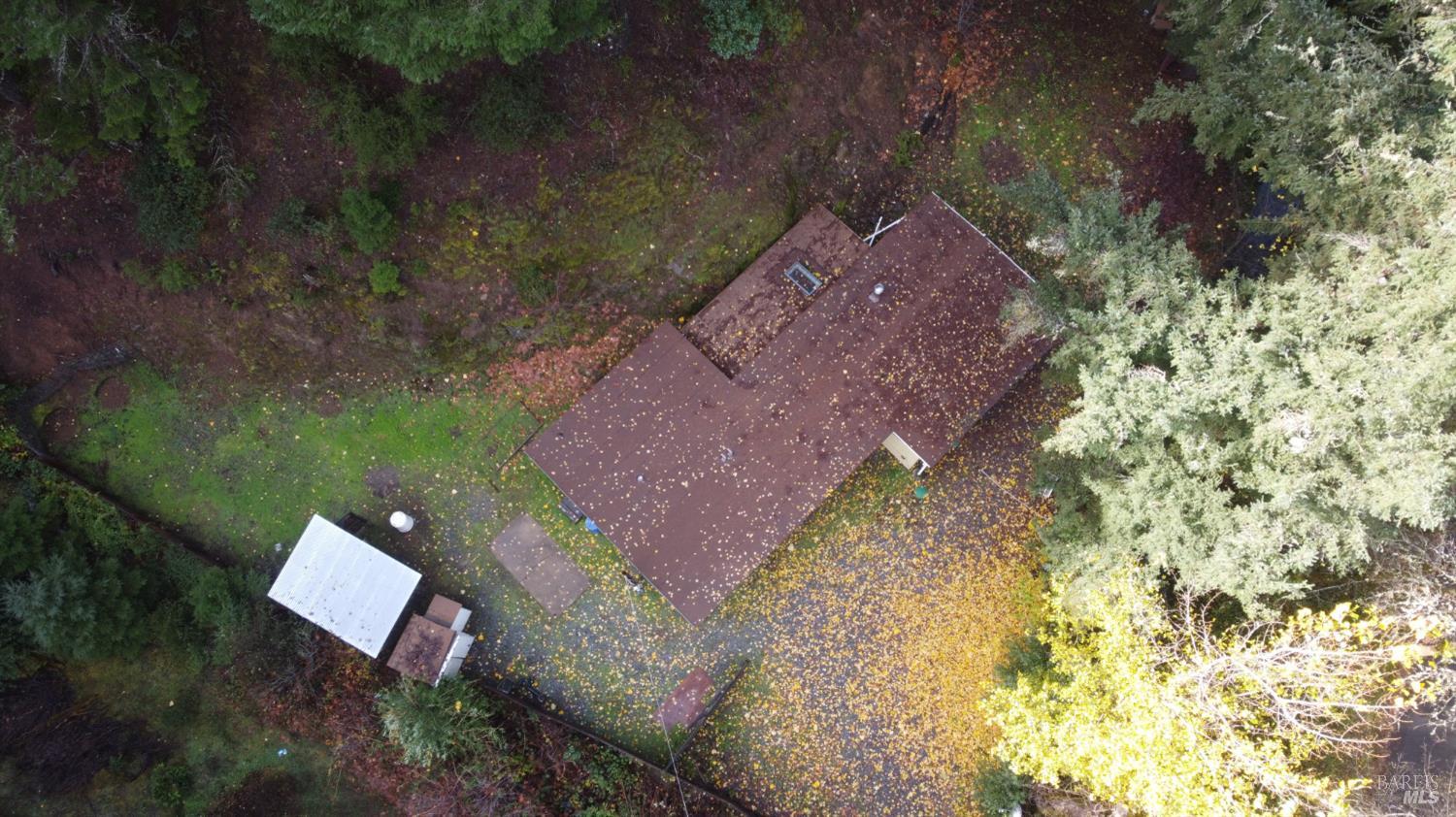 5011 Canyon Road Willits, CA 95490 - Photo 16 of 16 a aerial view of a house with a yard