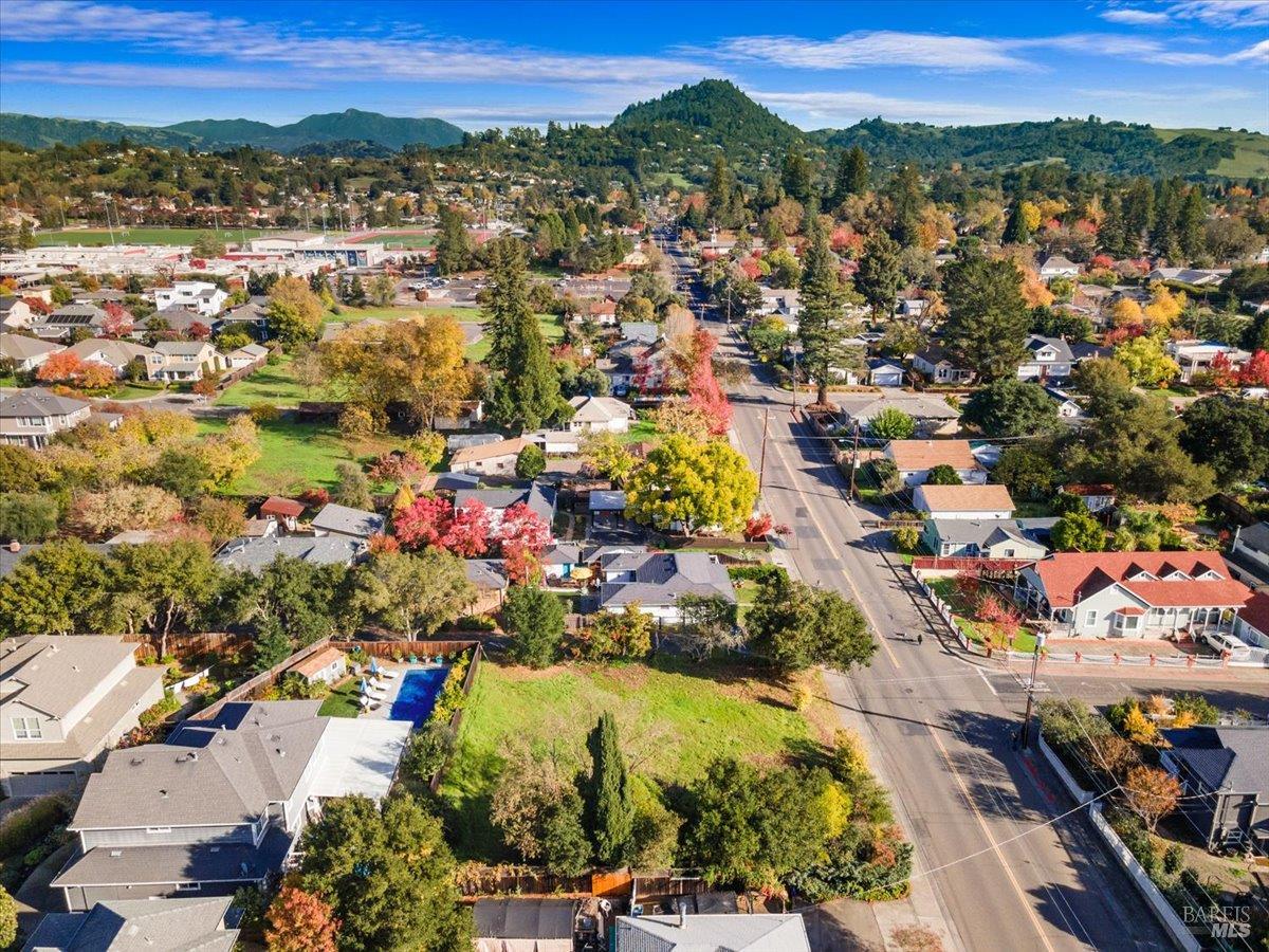 119 Powell Avenue Healdsburg, CA 95448 - Photo 10 of 19 an aerial view of residential houses with outdoor space