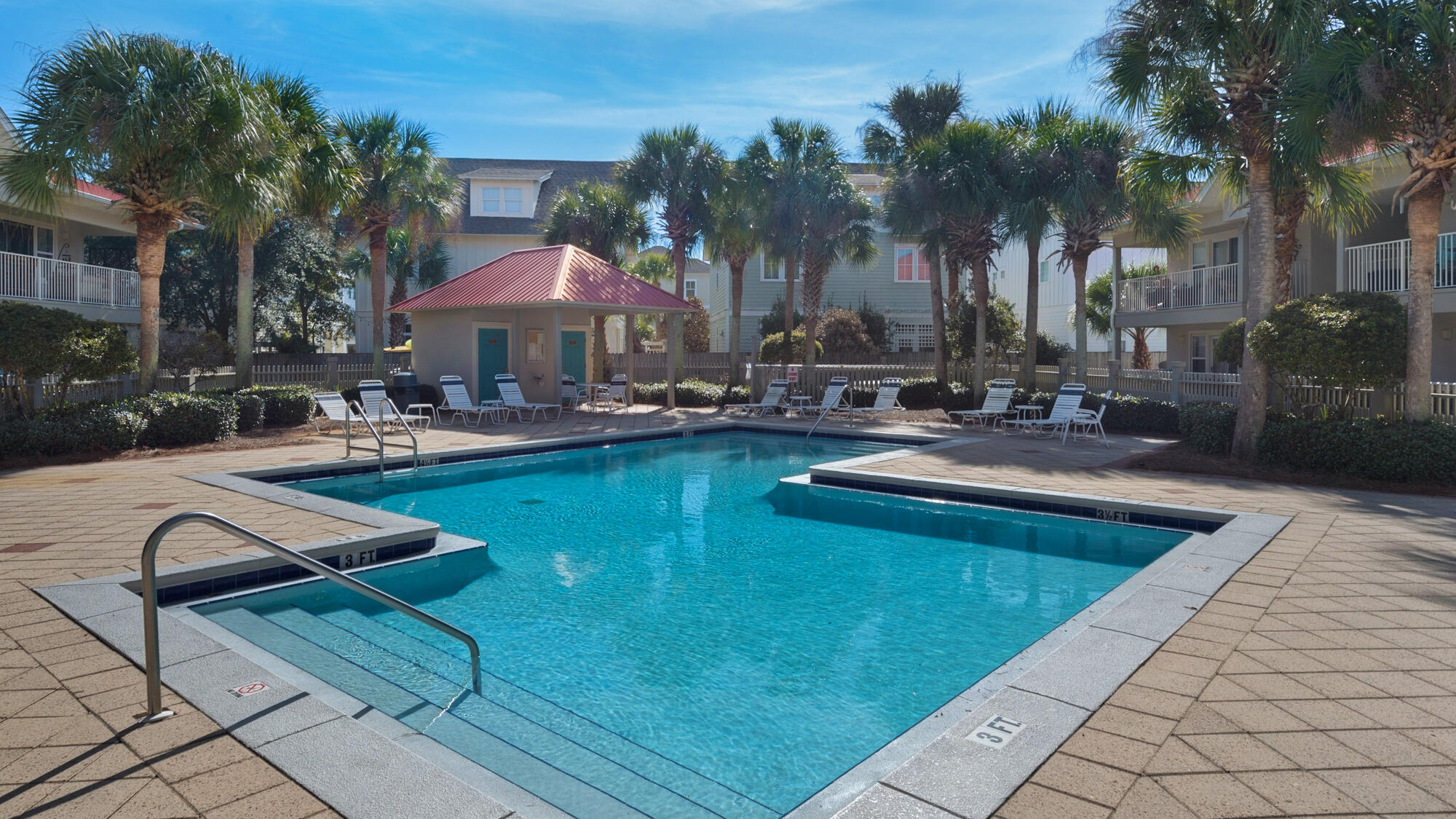 82 Sugar Sand Lane, Unit C2 Santa Rosa Beach, FL 32459 - Photo 30 of 34 a swimming pool with outdoor seating and yard