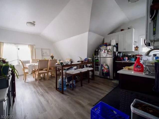 a bedroom with a bed and a closet