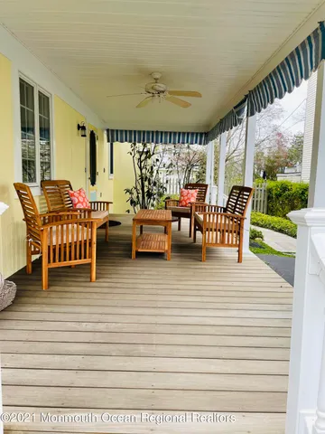 a outdoor space with furniture