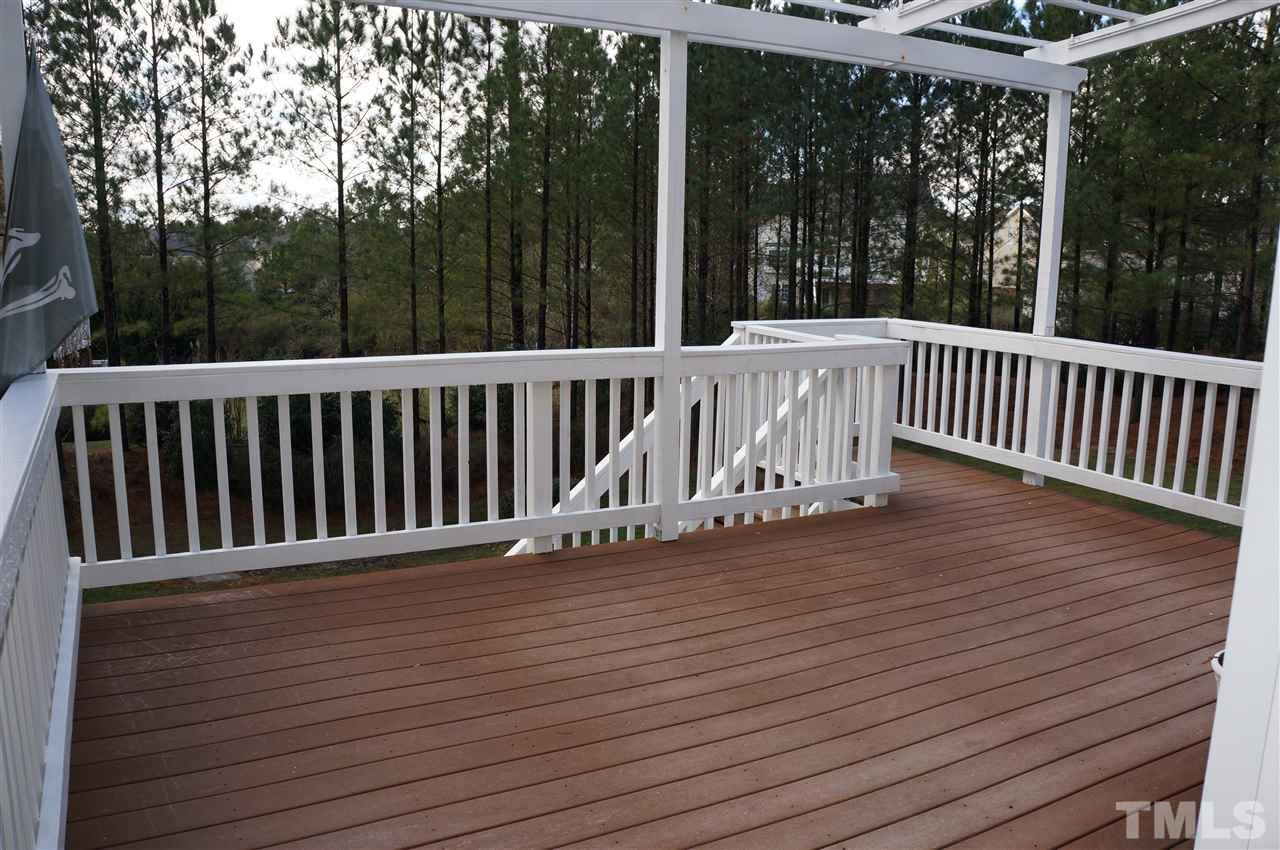 10913 Clovermill Circle Raleigh, NC 27617 - Photo 20 of 25 Perfect for entertaining. Just off the breakfast room, a 17 x 12 deck built w/Trex decking boards.