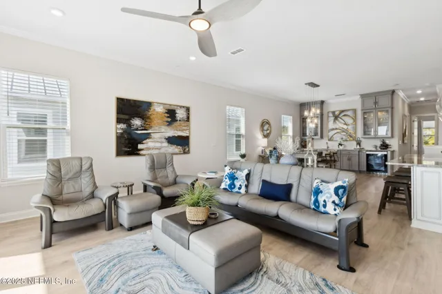 a view of a balcony with an outdoor space