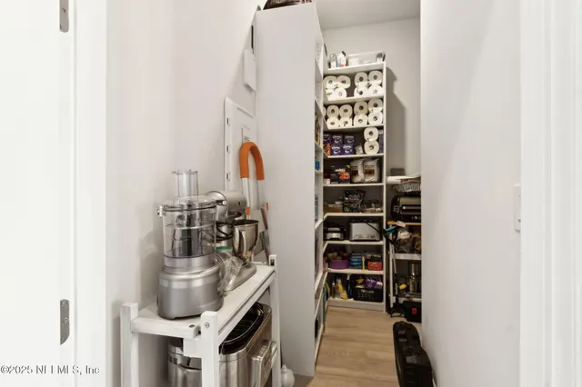 a view of storage and utility room