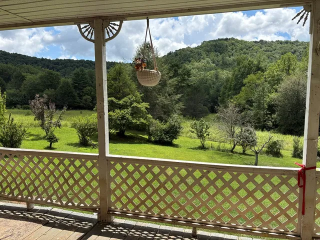 a view of a street gate
