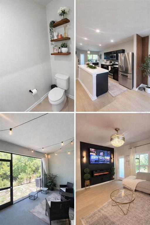 3109 Victoria Inlet Drive Holiday, FL 34691 - Photo 15 of 23 a view of kitchen living room with kitchen island and couches