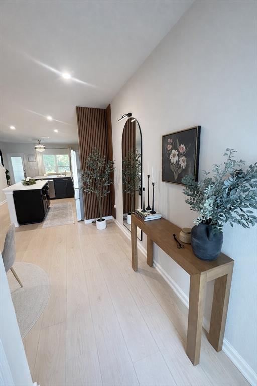 3109 Victoria Inlet Drive Holiday, FL 34691 - Photo 4 of 23 a living room with furniture and a fireplace