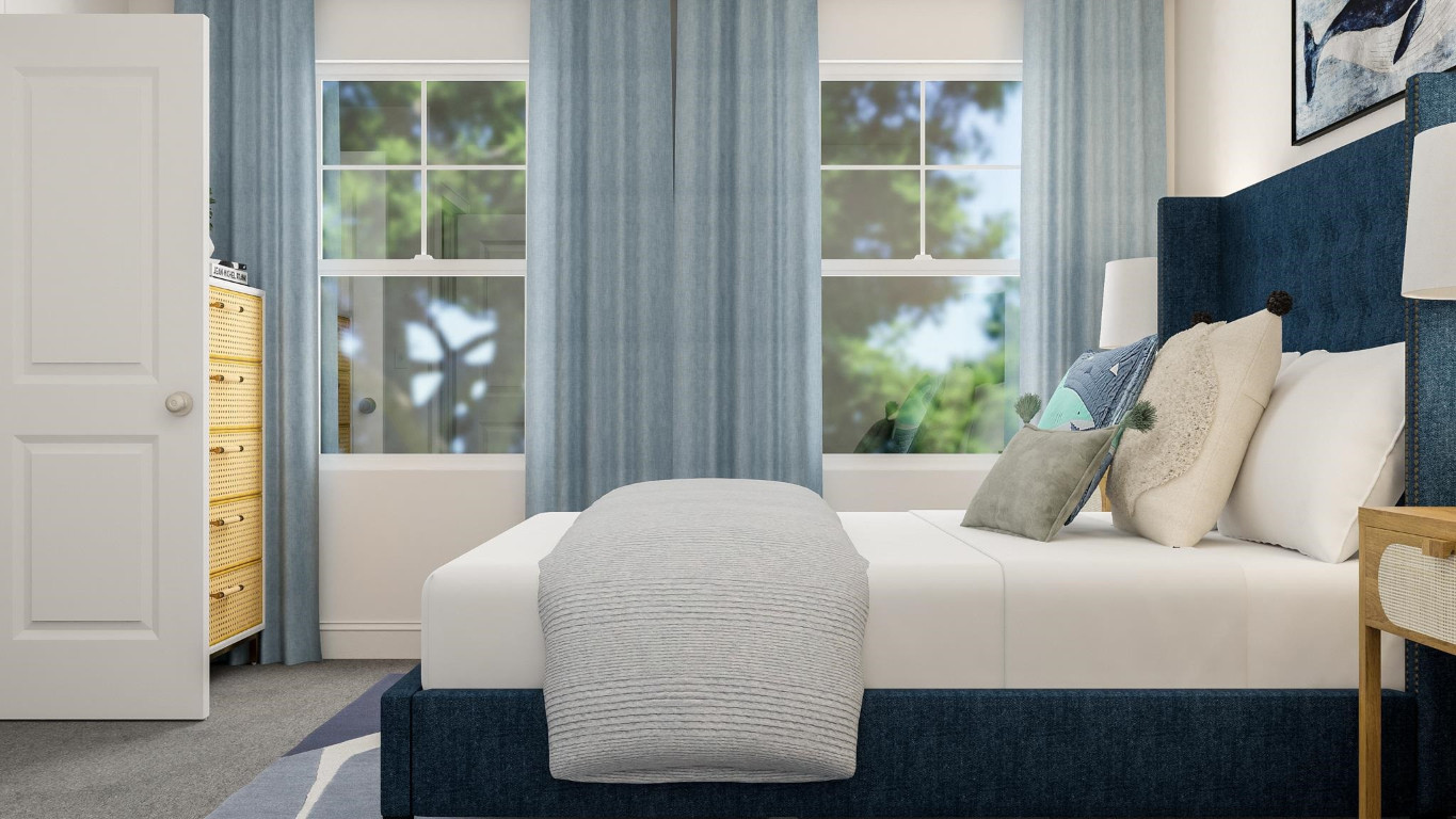 6209 Truxton Lane, Unit 1321 Raleigh, NC 27616 - Photo 6 of 23 a bedroom with a bed and a window