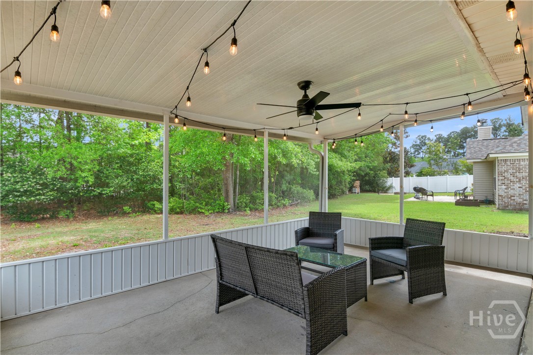86 Yellow Jasmine Court Pooler, GA 31322 - Photo 19 of 23 Screened Back Porch