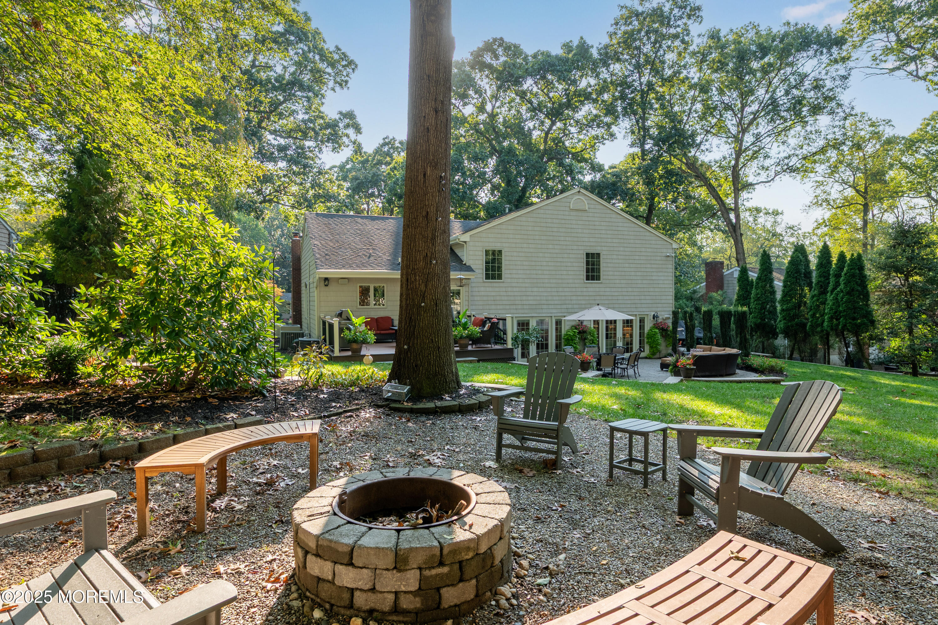 24 Princeton Street Red Bank, NJ 07701 - Photo 35 of 37 a view of backyard with swimming pool and patio