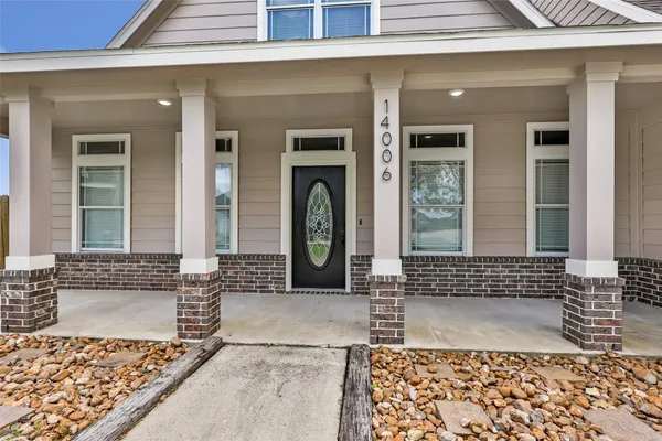 a view of front door of a house