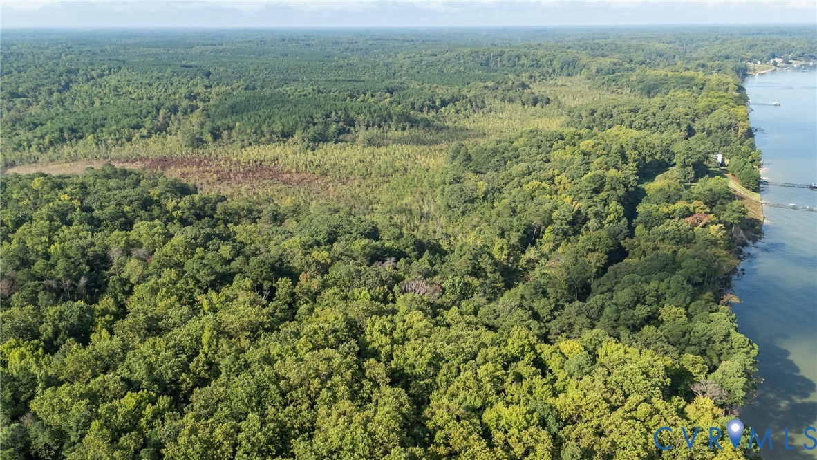 0 Montague Island Road Jamaica, VA 23079 - Photo 18 of 23 an aerial view of residential houses with outdoor space and trees