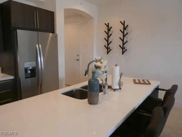 a close view of dining table