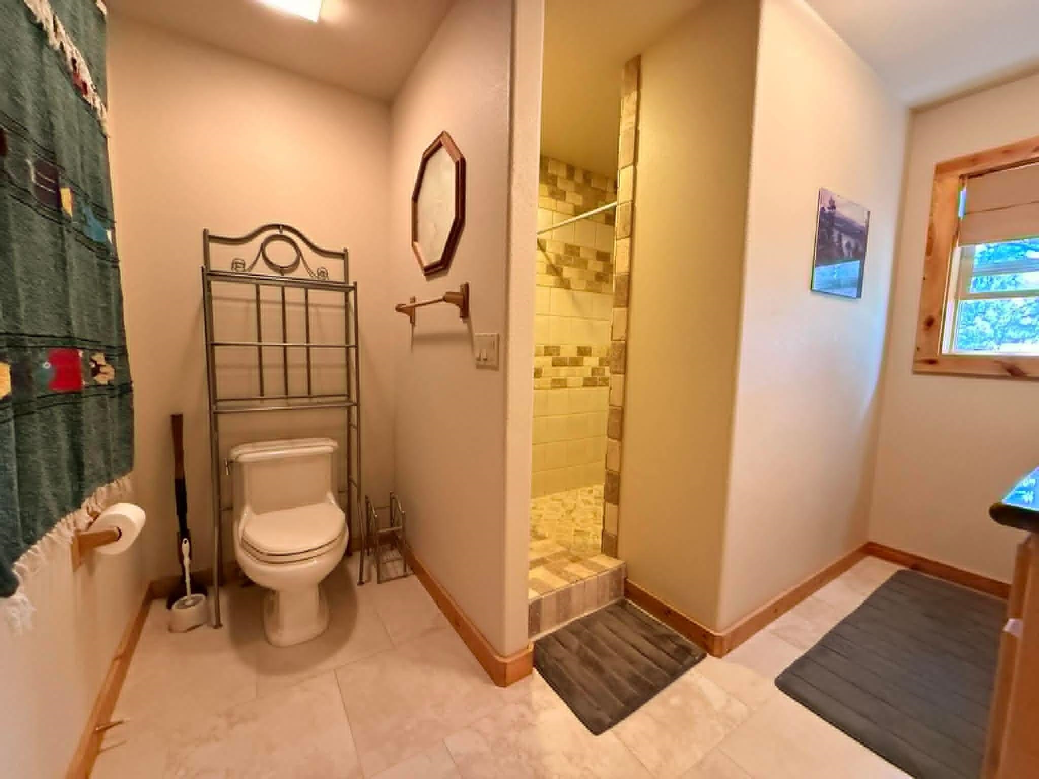 93 Juniper Road Beckwourth, CA 96129 - Photo 20 of 35 a bathroom with a toilet and a shower