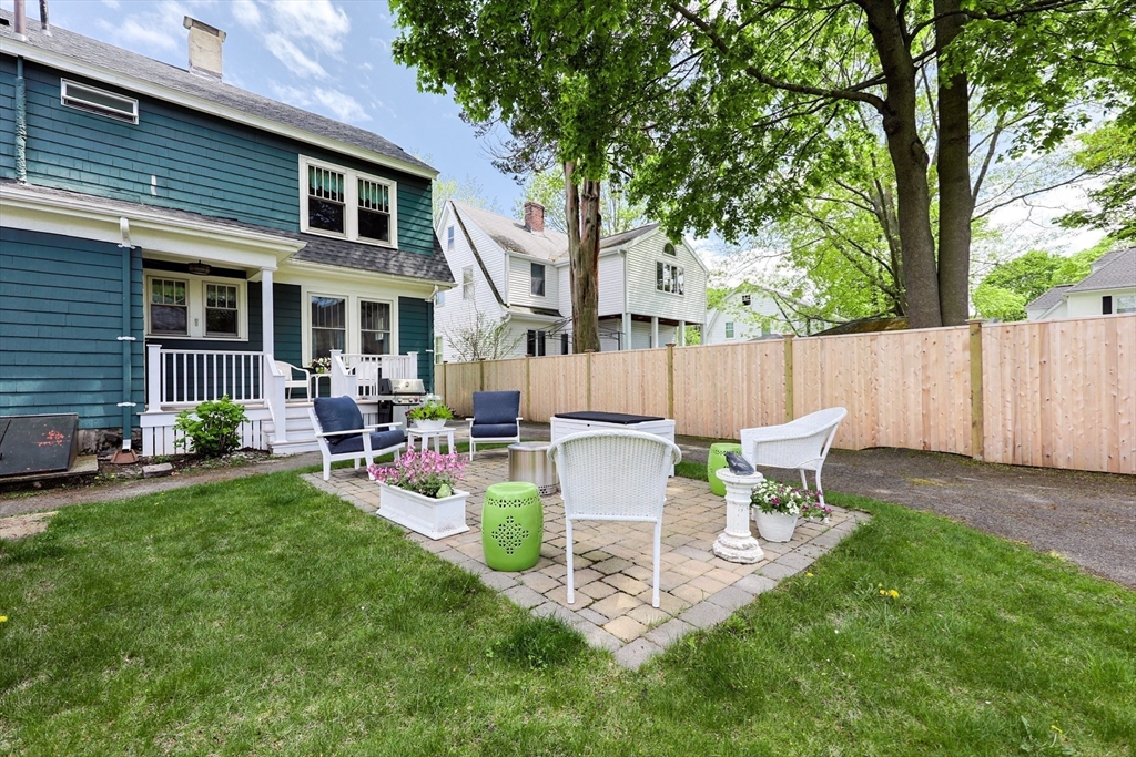 14 Merrill Road Marblehead, MA 01945 - Photo 25 of 29 a view of a house with backyard and sitting area