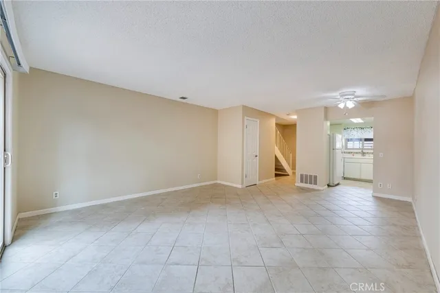 an empty room with a natural light