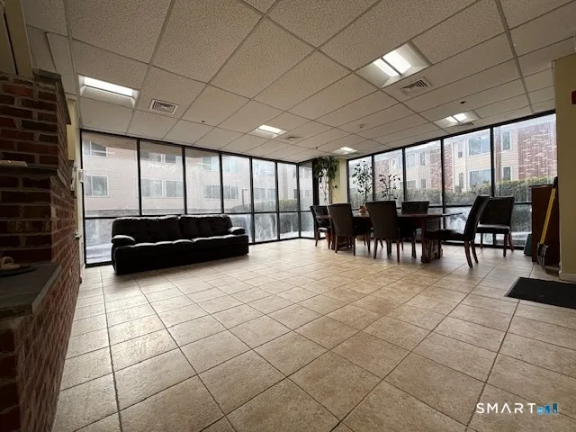 a view of a tall building