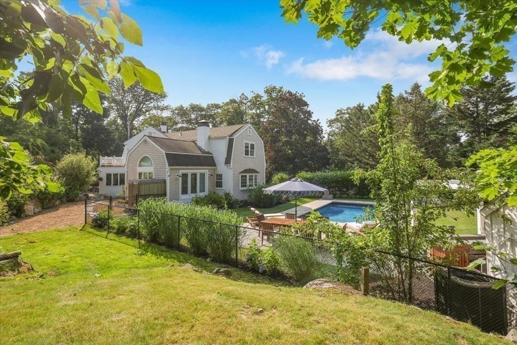 241 Jerusalem Road Cohasset, MA 02025 - Photo 38 of 42 a aerial view of a house with a yard and plants