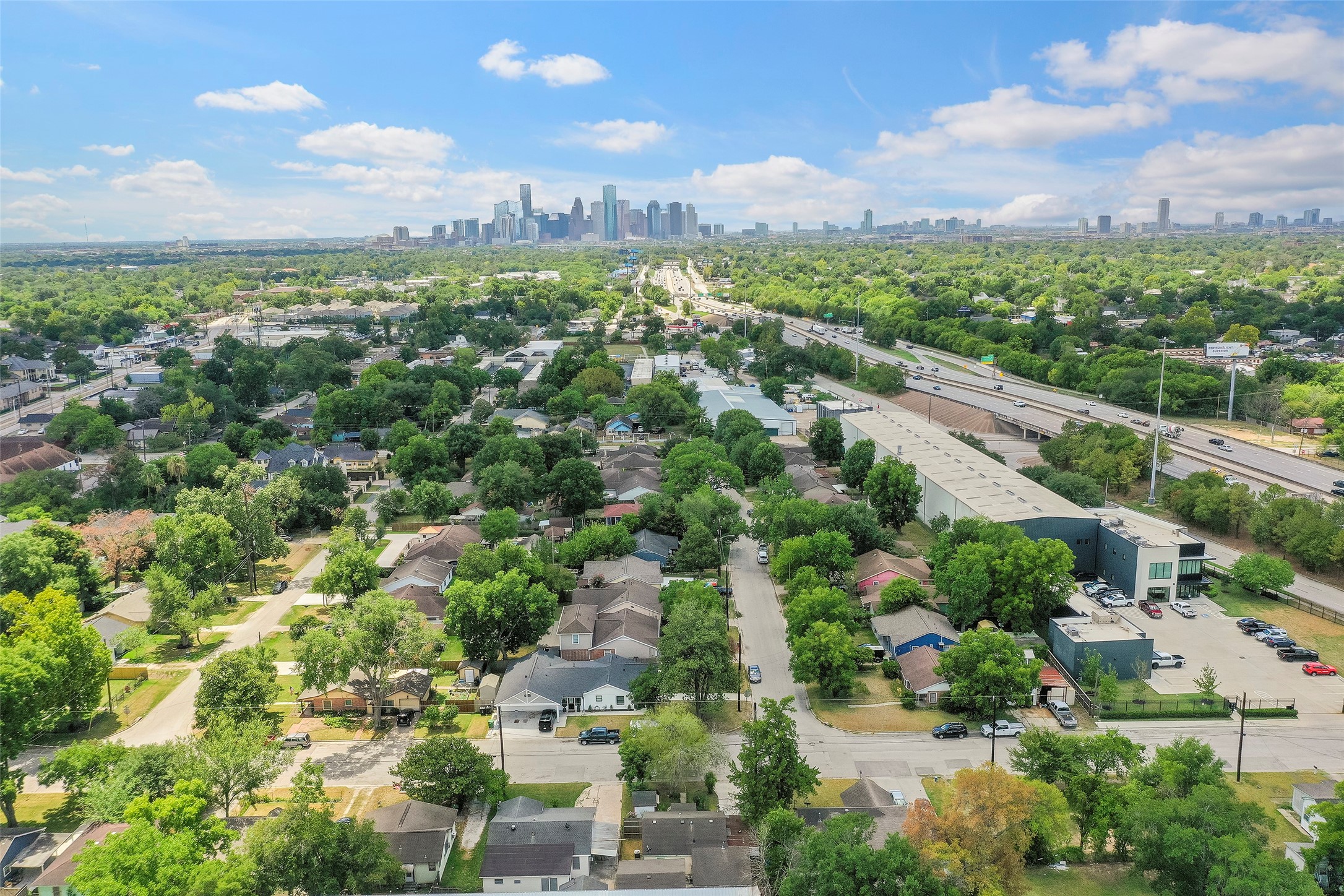 213 Sylvester Road Houston, TX 77009 - Photo 6 of 26 an aerial view of residential houses with outdoor space and street view