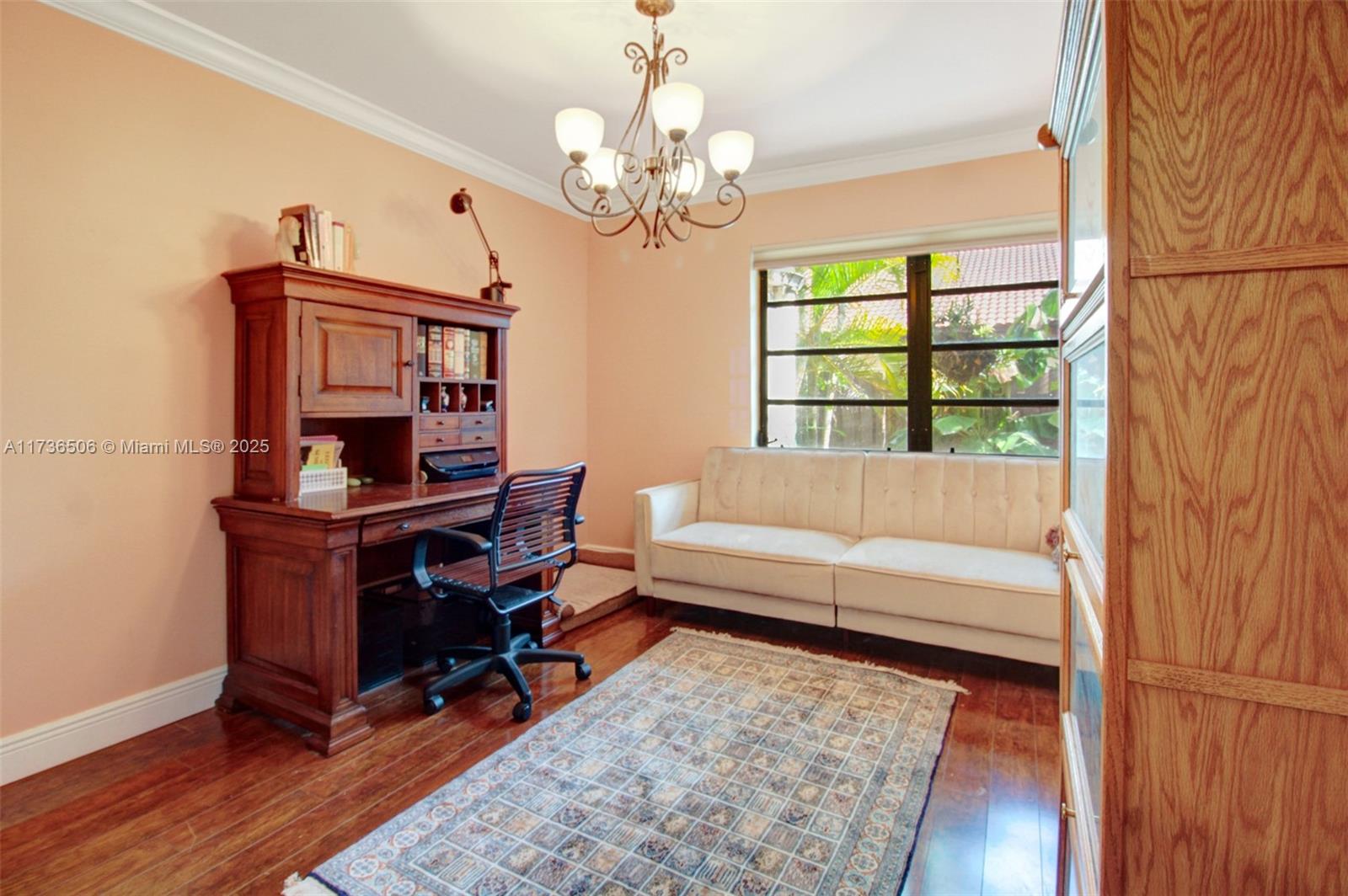 6425 Southwest 133rd Place Miami, FL 33183 - Photo 17 of 25 a view of a workspace with furniture and a window