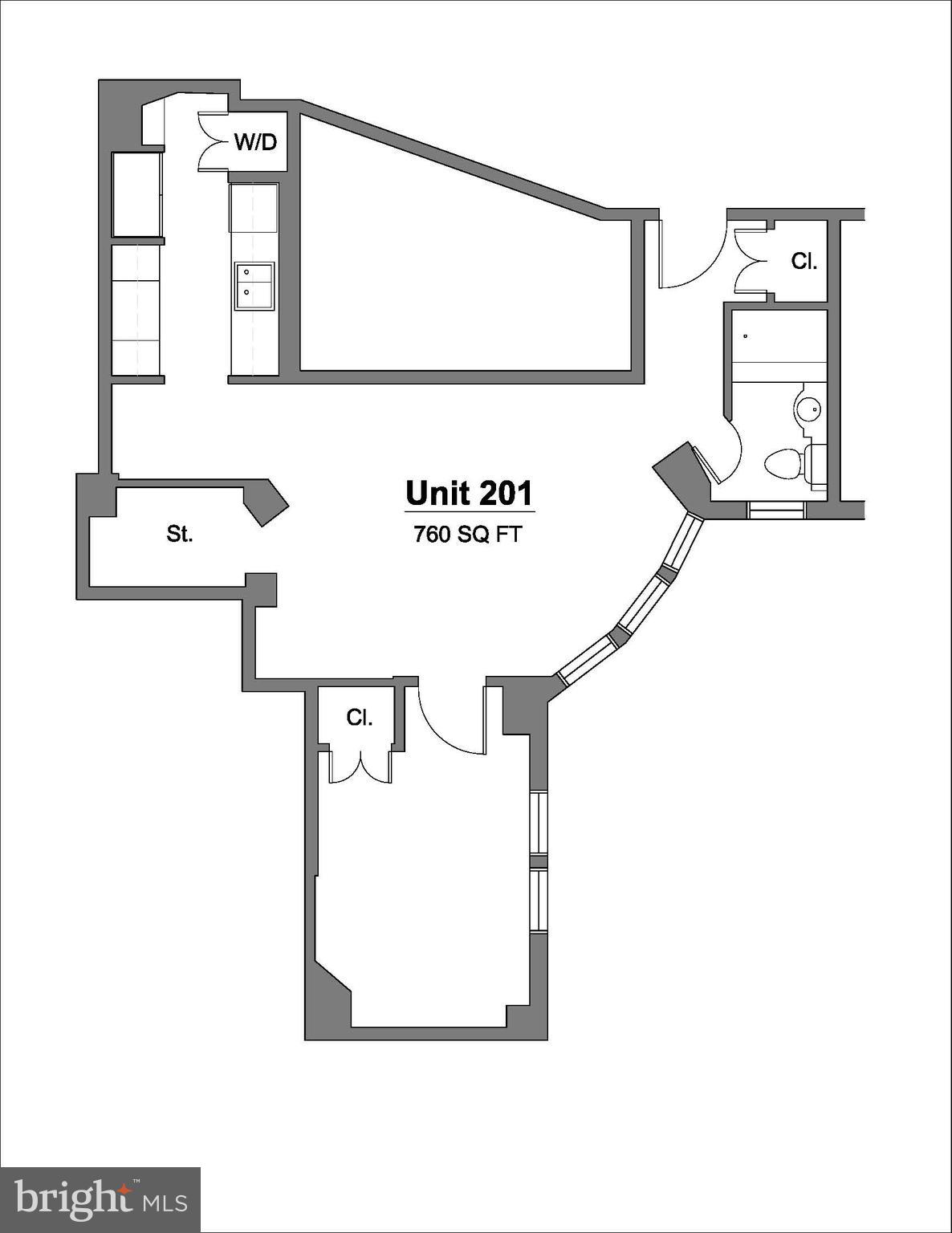 2500 Q Street Northwest, Unit 201 Washington, DC 20007 - Photo 36 of 36 a picture of a room with a floor plan