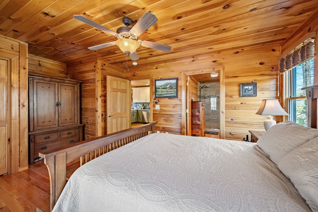 399 South Dream Catcher Blue Ridge, GA 30513 - Photo 34 of 75 a bedroom with a large bed and a large closet