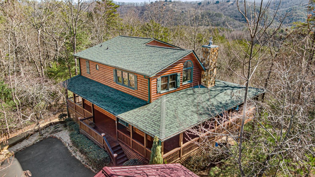 399 South Dream Catcher Blue Ridge, GA 30513 - Photo 7 of 75 aerial view of a house with a yard