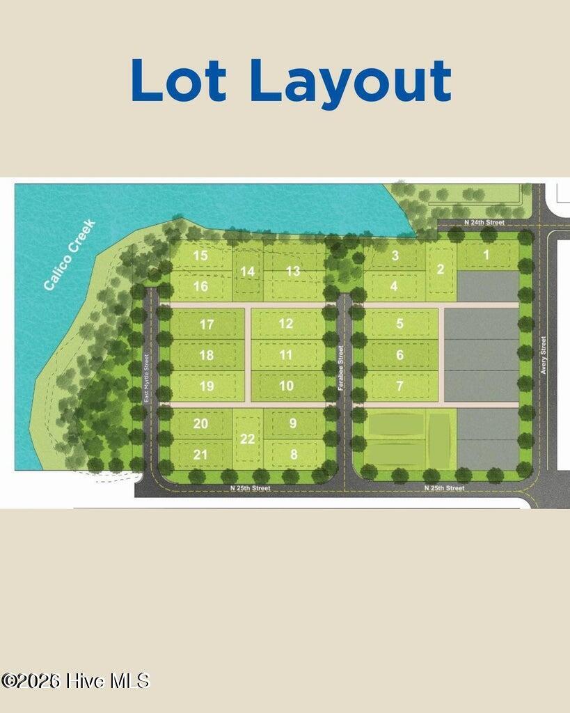 2413 Myrtle Street Morehead City, NC 28557 - Photo 4 of 4 lot layout
