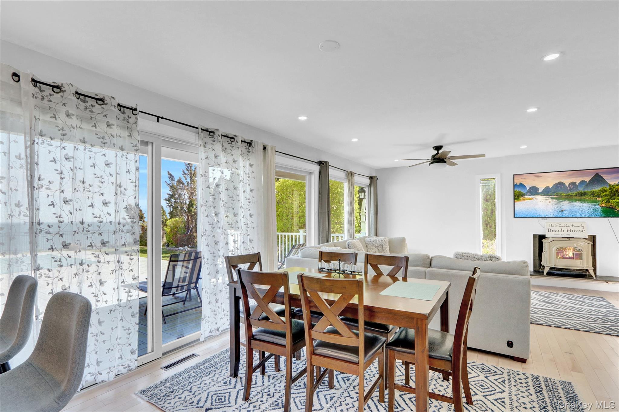 25 Wildwood Road Rocky Point, NY 11778 - Photo 13 of 47 Dining space featuring light wood-style flooring and recessed lighting