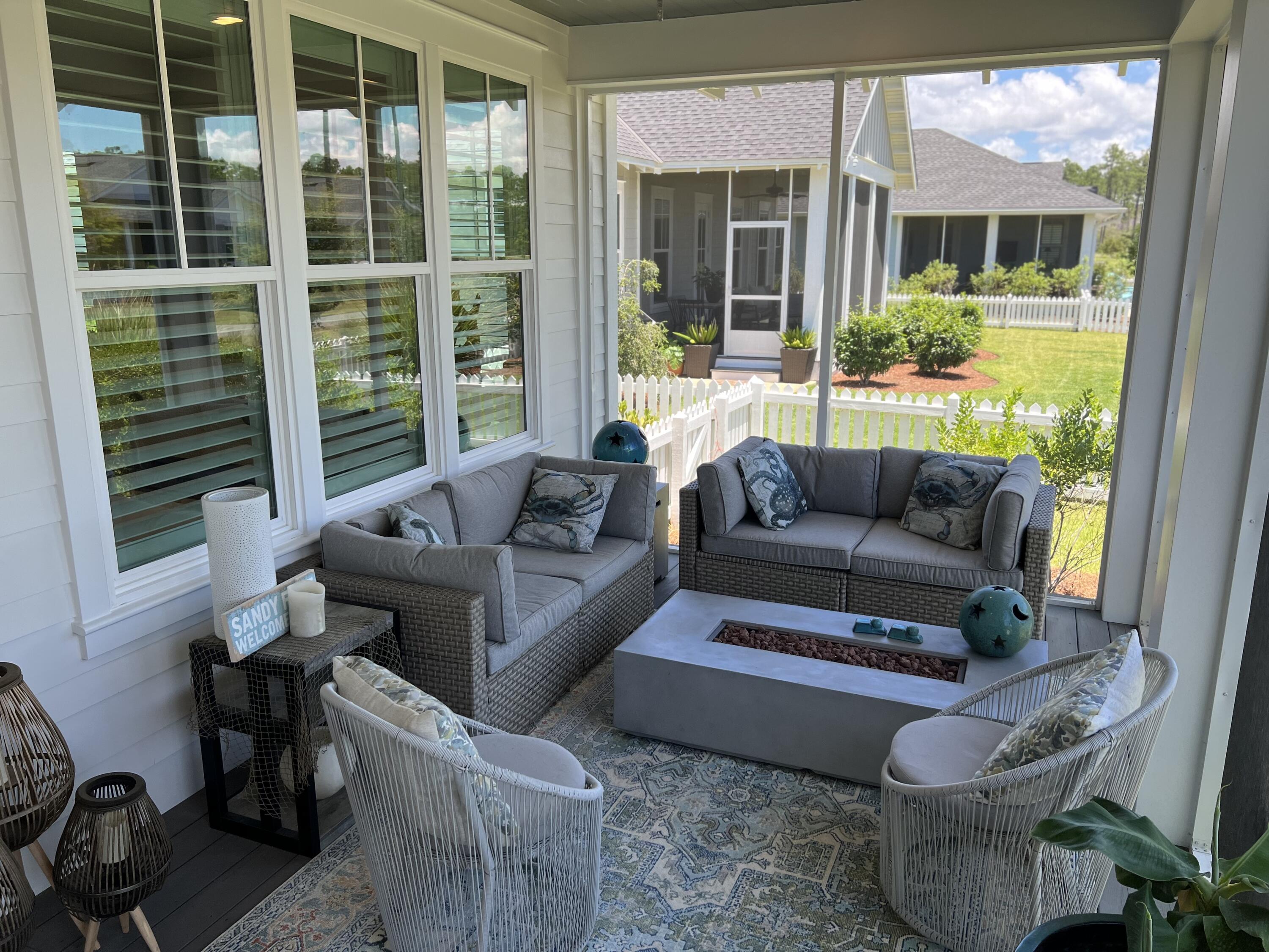 50 West Sandlefoot Ln Inlet Beach Inlet Beach, FL 32461 - Photo 21 of 32 Screened Porch