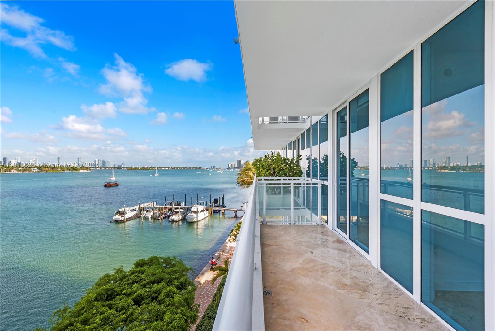 540 West Avenue, Unit 413 Miami Beach, FL 33139 - Photo 7 of 33 a view of a balcony with lake view