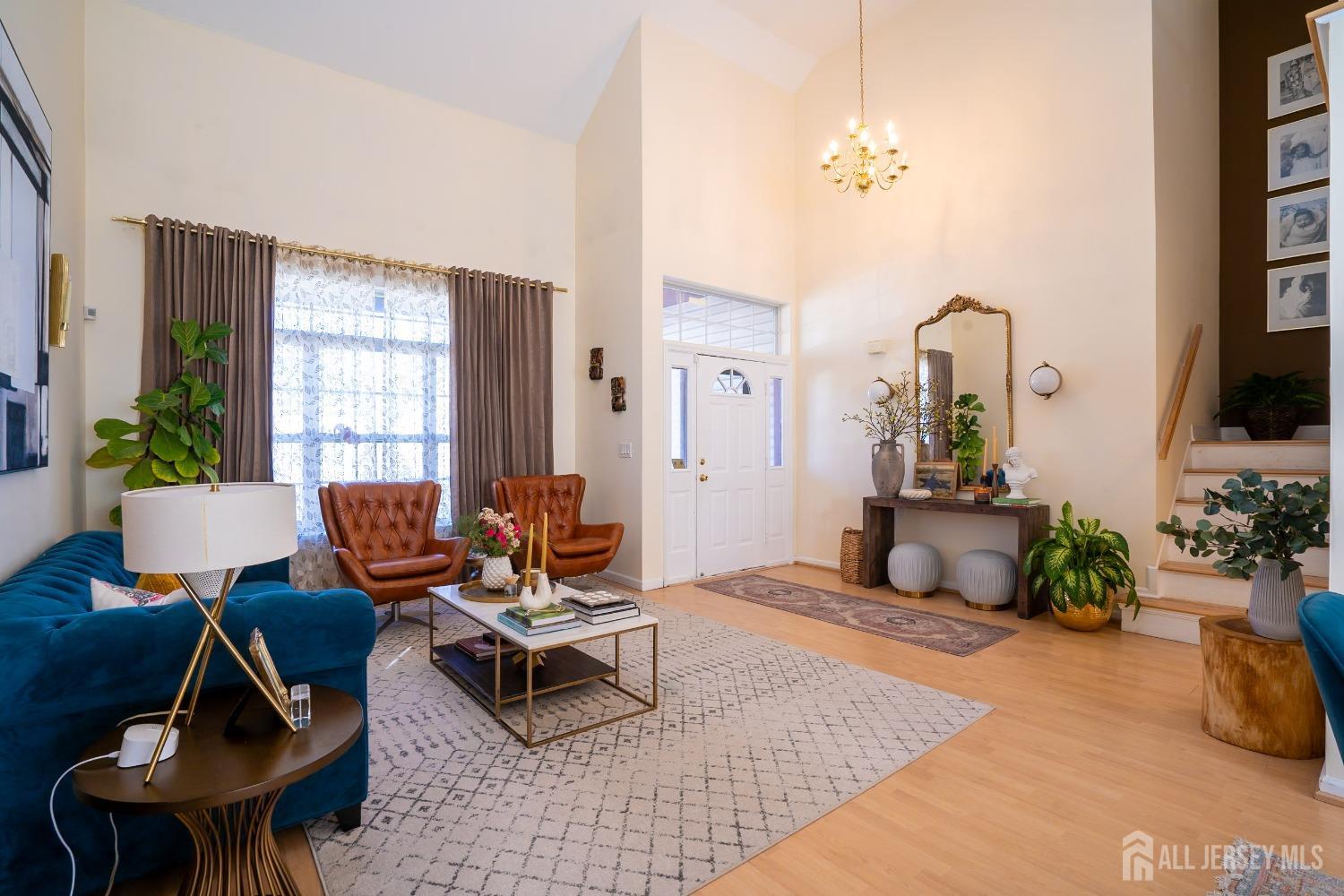 43 Springfield Road North Brunswick, NJ 08902 - Photo 3 of 48 a living room with furniture and a potted plant